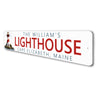 Custom Family Name Lighthouse Location Sign