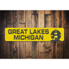 Great Lakes Michigan Custom Lake Name Sign