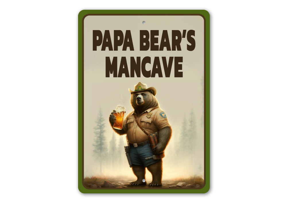 Papa Bears Mancave Sign