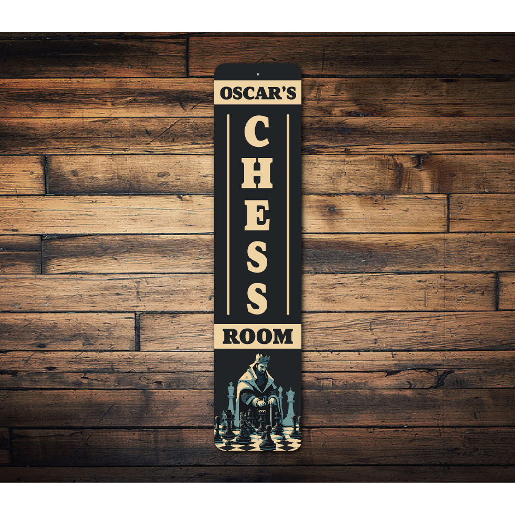 Custom Name Chess Room Gameroom Sign