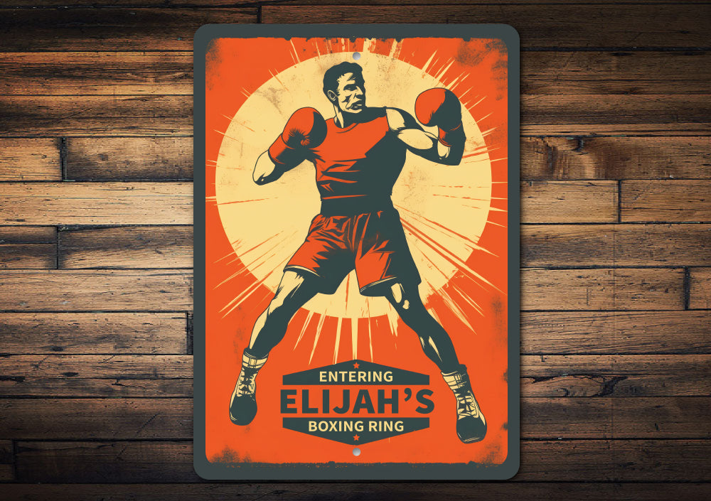 Personalized Name Boxing Ring Sign – Lizton Sign Shop