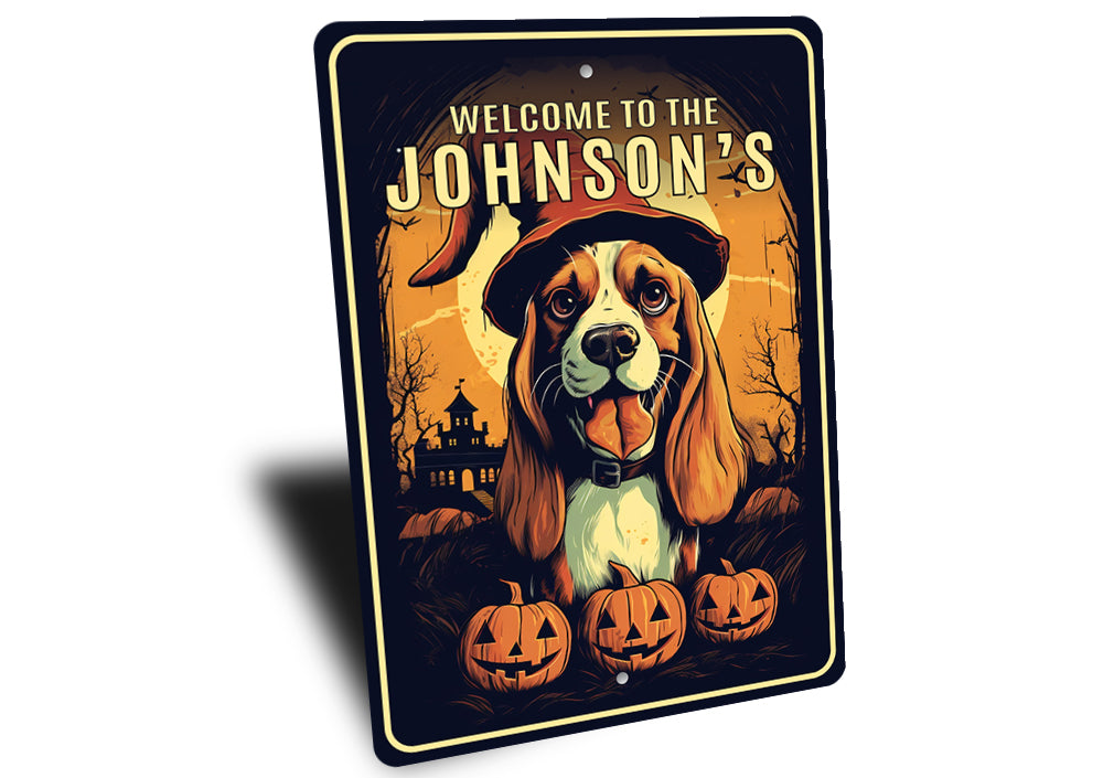 Custom Welcome To Beagle Halloween Sign