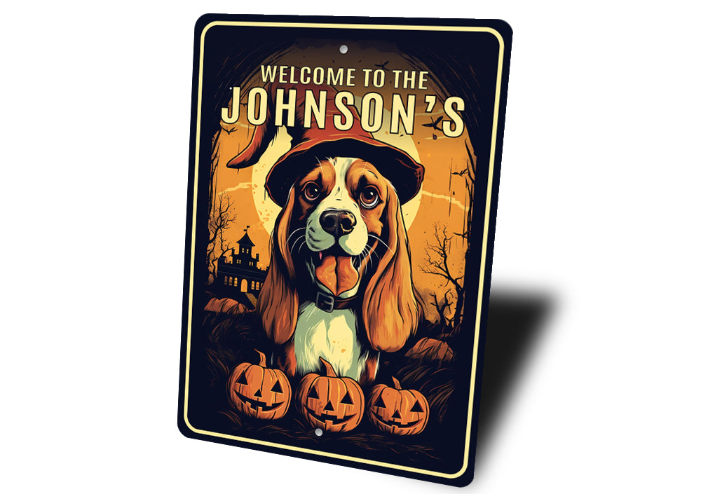 Custom Welcome To Beagle Halloween Sign