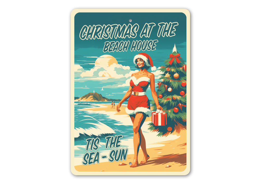 Christmas At The Beach House Tis The Sea-Sun Sign