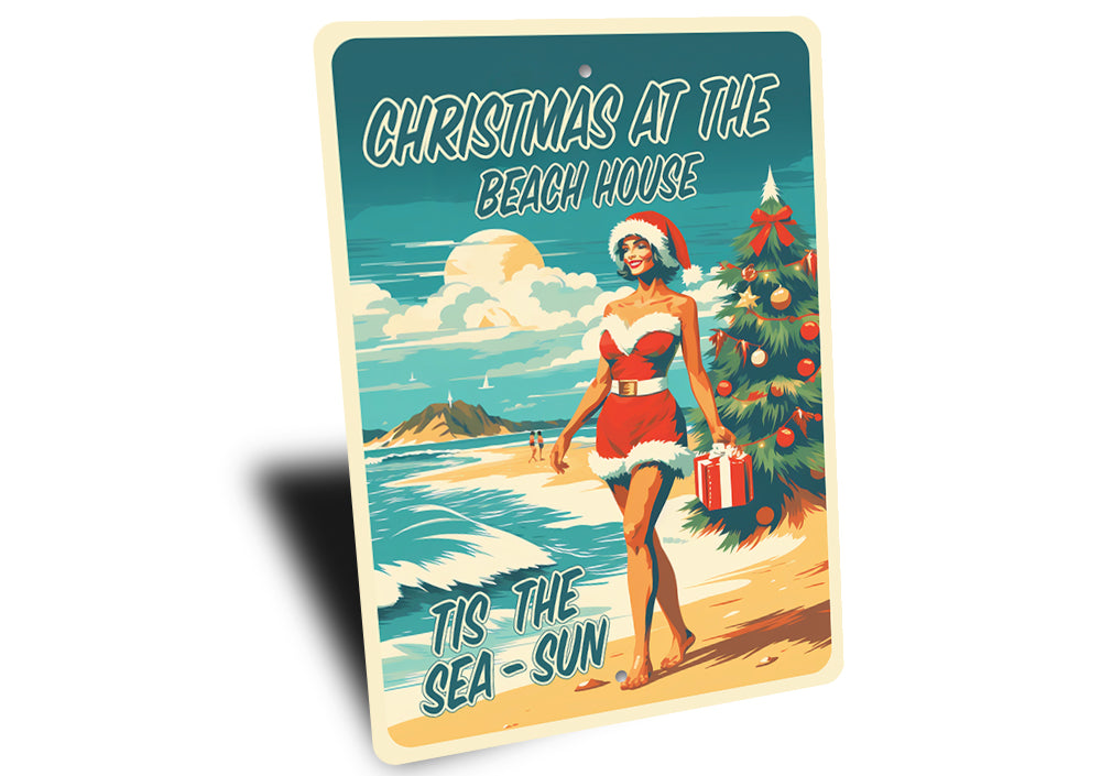 Christmas At The Beach House Tis The Sea-Sun Sign