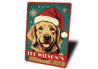 Personalized Golden Retriever Christmas Sign