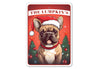 Personalized French Bulldog Christmas Welcome Sign