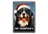 Personalized Bernese Mountain Dog Christmas Welcome Sign