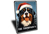 Personalized Bernese Mountain Dog Christmas Welcome Sign