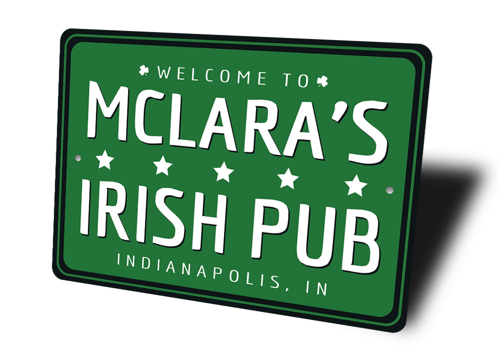 Welcome To Custom Irish Pub Sign