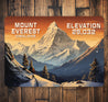 Mount Everest Elevation Metal Sign