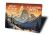 Mount Everest Elevation Metal Sign