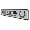 Custom World's Best Horseshoes Coach Sign