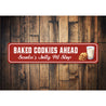 Baked Cookies Ahead Santas Jolly Pit Stop Sign