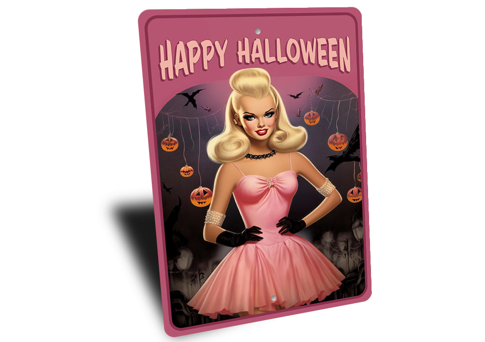 Happy Halloween Barbie Doll Sign
