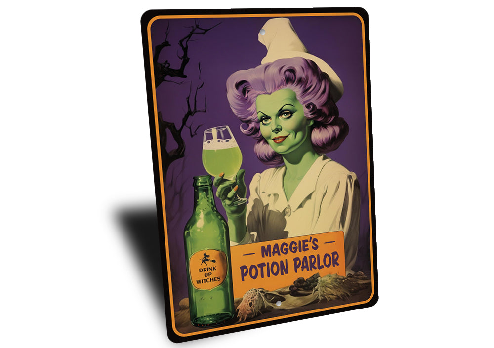 Halloween Witches Potion Parlor Sign