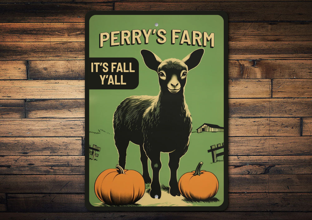 Family Farm Fall Halloween Welcome Sign