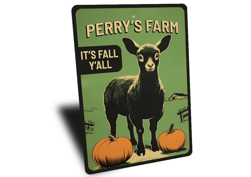 Family Farm Fall Halloween Welcome Sign