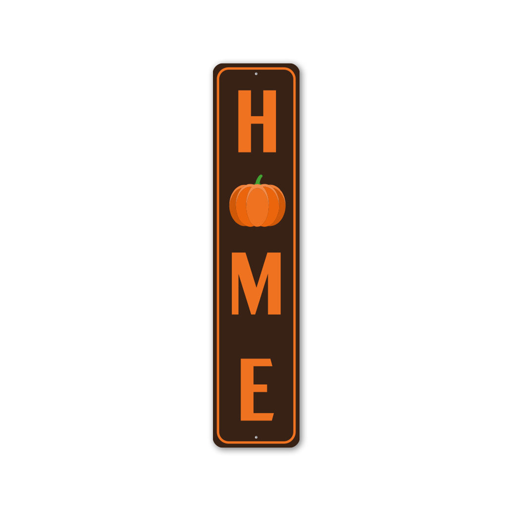 Home Pumpkin Graphic Halloween Sign
