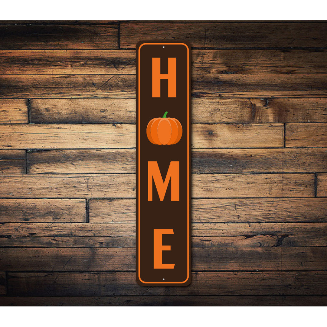 Home Pumpkin Graphic Halloween Sign