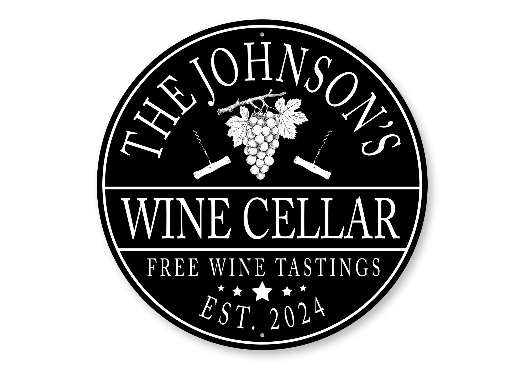 Family Wine Cellar Free Wine Tastings Est Year Sign