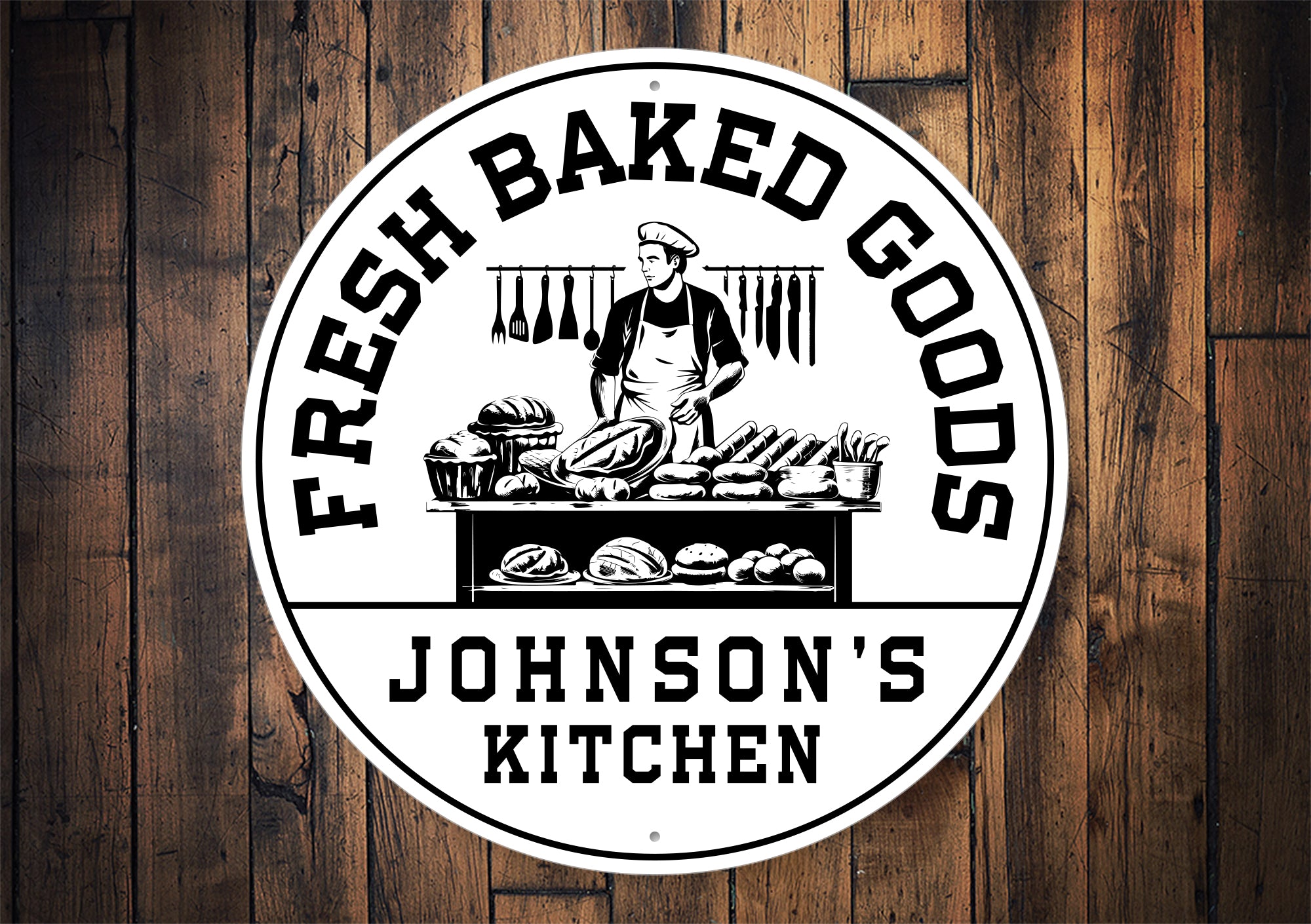 Fresh Baked Personalized Kitchen Sign