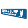 Sand And Surf Southern California Surfing Sign