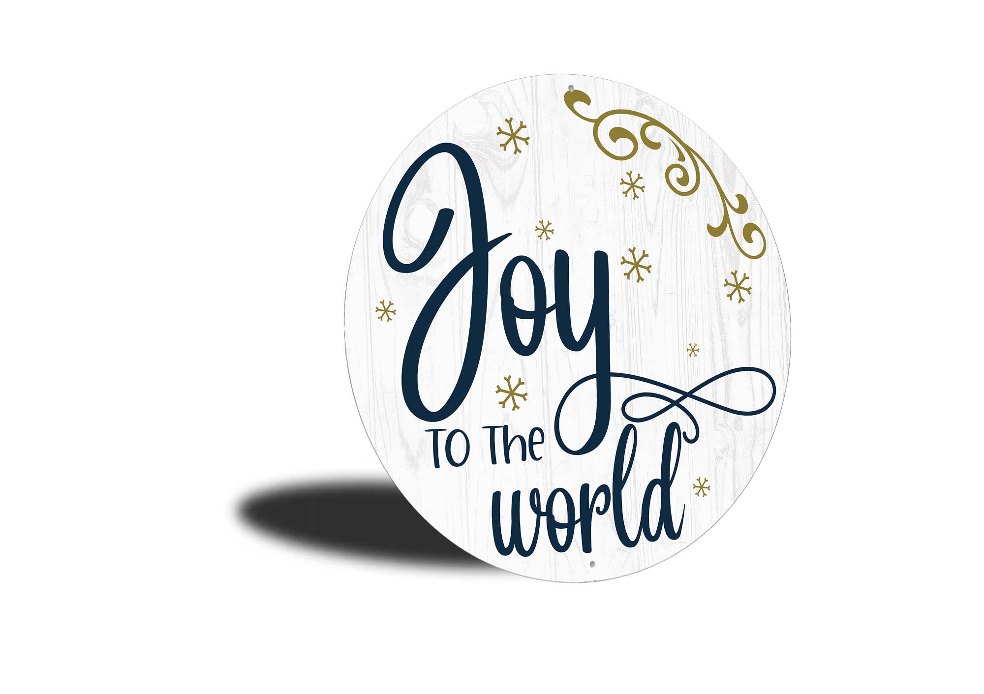 Joy To The World Circle Christmas Sign