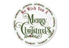 We Wish You A Merry Christmas Circle Sign