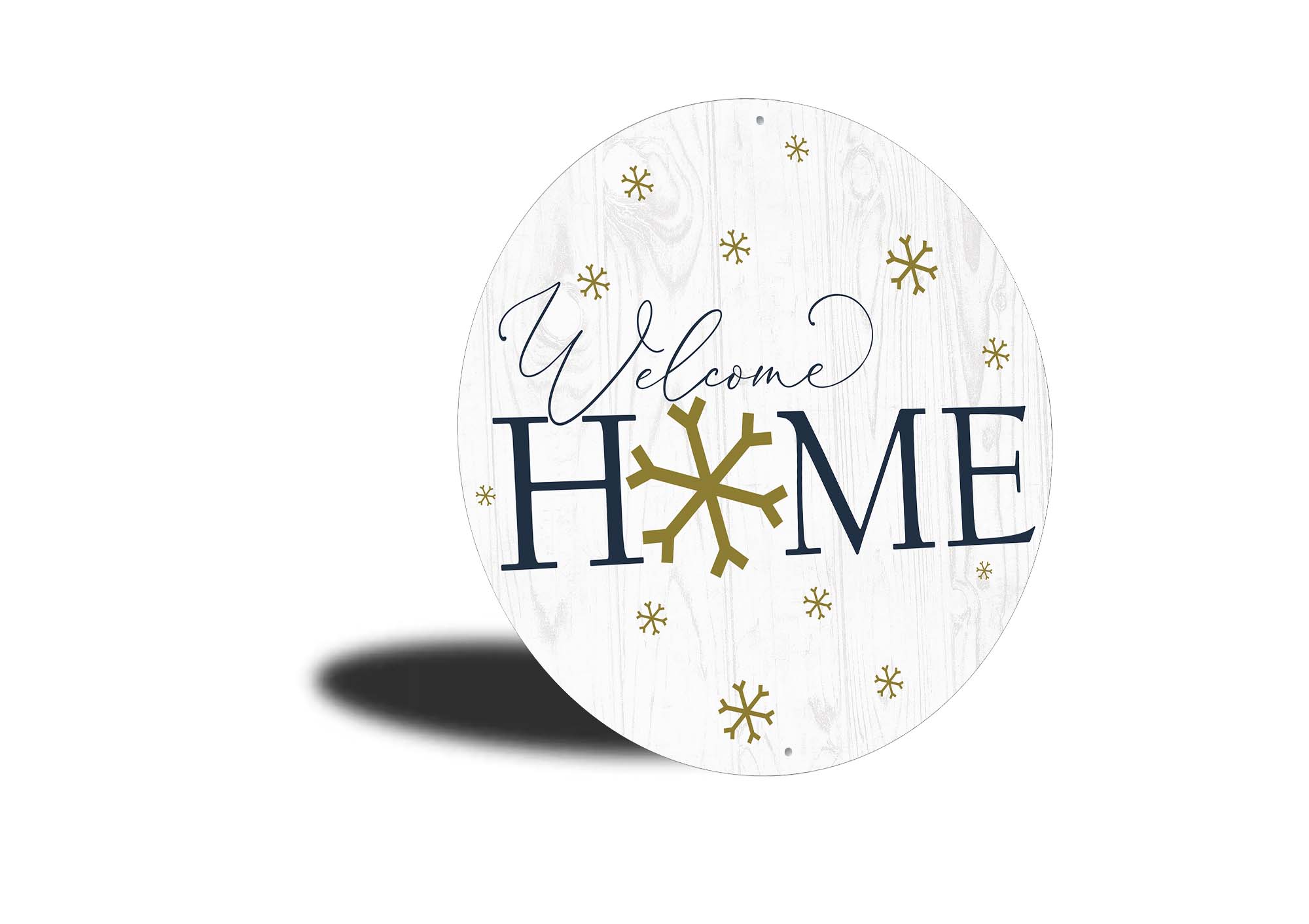 Welcome Home Snowflake Christmas Sign