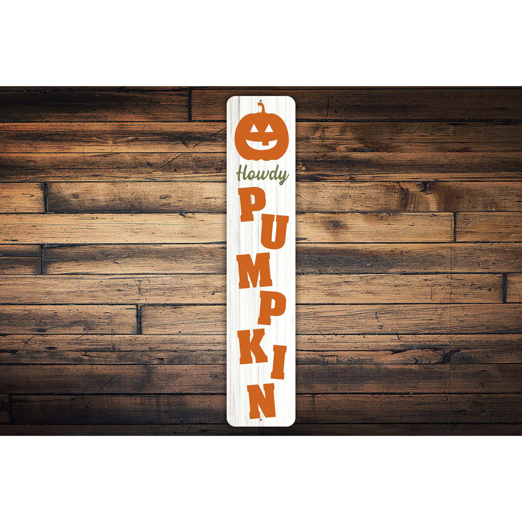 Howdy Pumpkin Halloween Sign