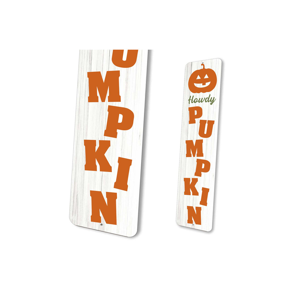 Howdy Pumpkin Halloween Sign