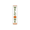 Welcome Pumpkin Halloween Metal Sign