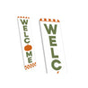 Welcome Pumpkin Halloween Metal Sign