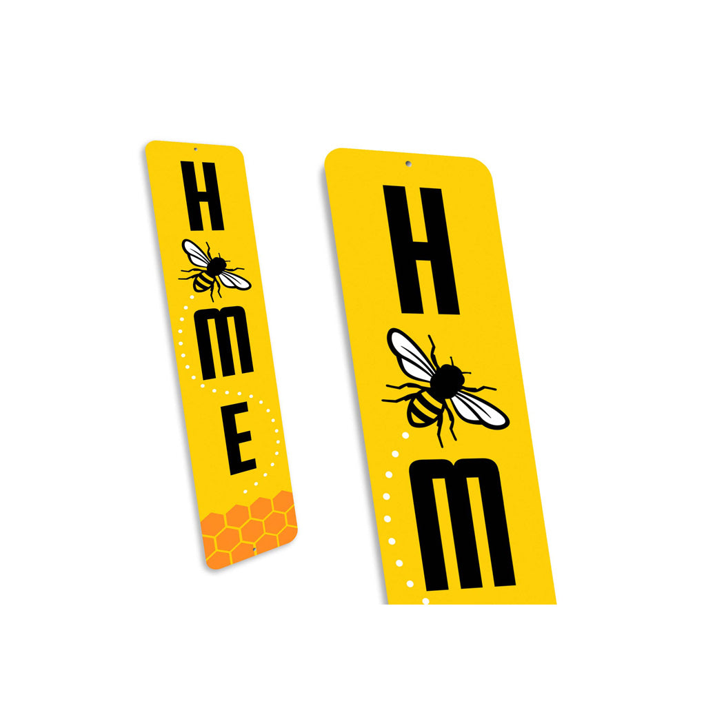 Home Honeybee Metal Sign