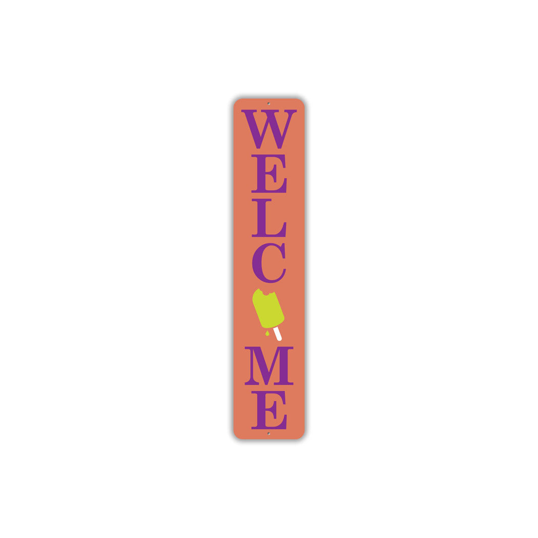 Welcome Popsicle Summer Sign