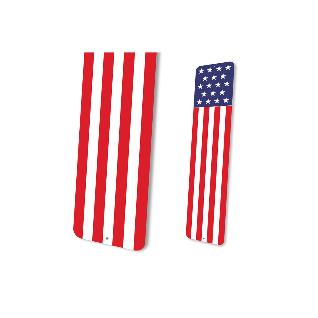 American Flag Design Sign