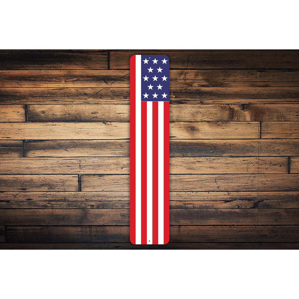 American Flag Design 2 Sign – Lizton Sign Shop
