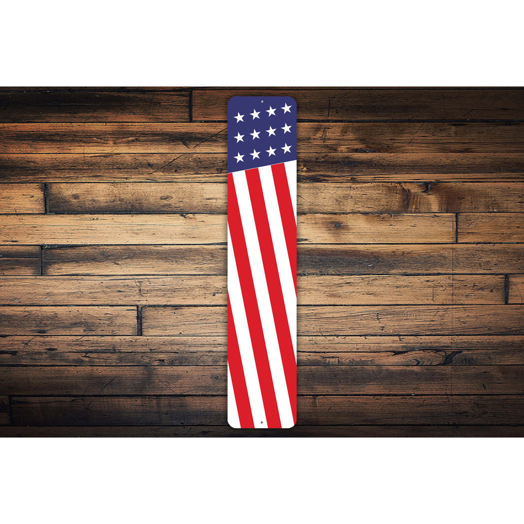 American Flag Design 3 Sign