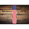 American Wavy Flag Design Sign