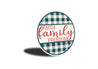 Faith Family Freedom Plaid Pattern Sign