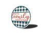 Faith Family Freedom Plaid Pattern Sign