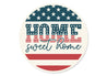 Home Sweet Home USA Flag Sign