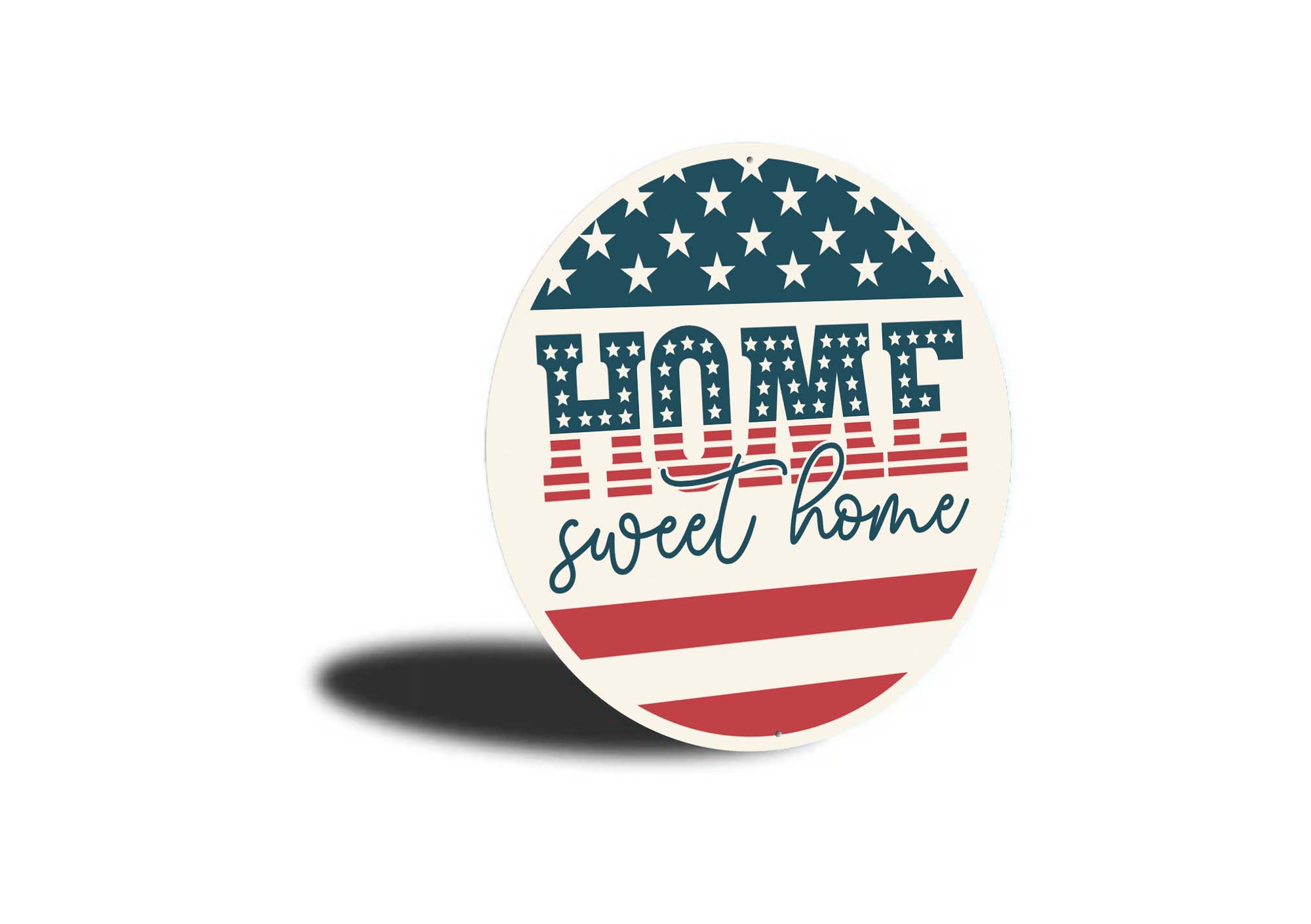 Home Sweet Home USA Flag Sign