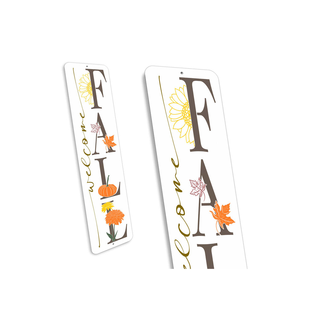 Welcome Fall Metal Sign