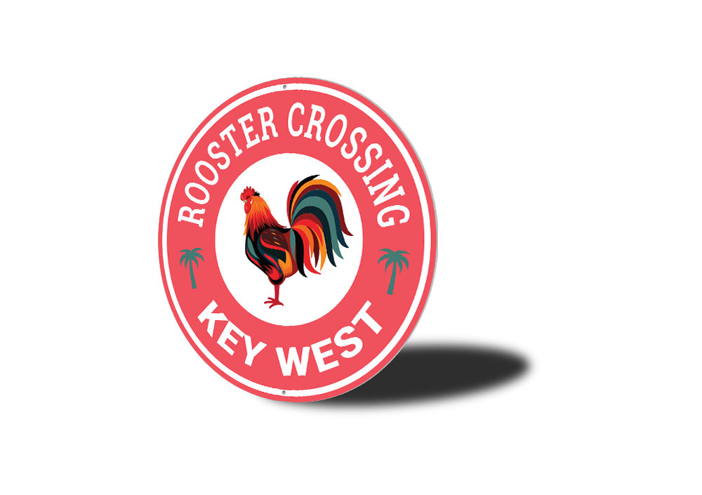 Rooster Crossing Keywest Sign