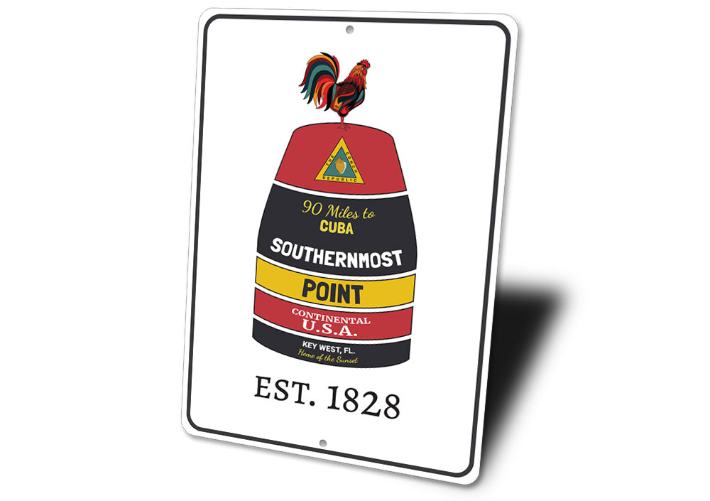 Key West Est. Year Sign, Rooster Bouy Beach Sign