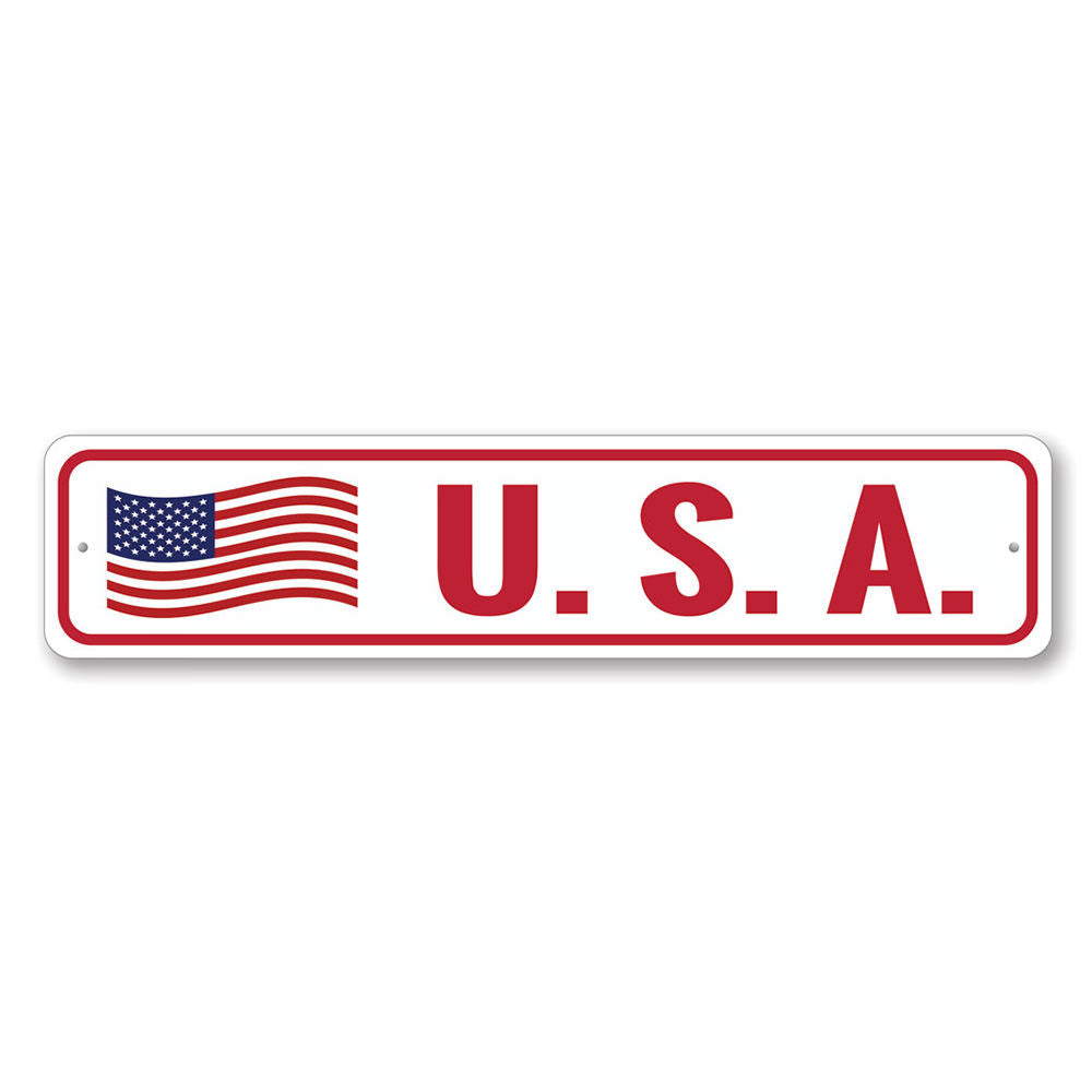 USA Flag Sign – Lizton Sign Shop