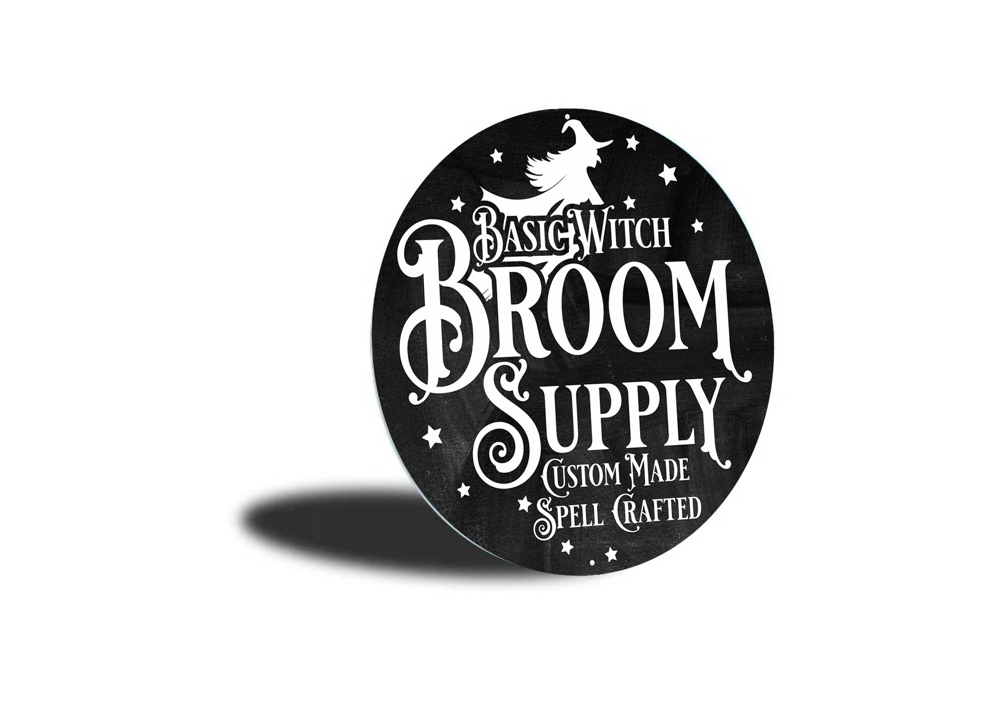 Basic Witch Broom Supply Halloween Sign