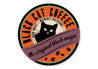 Black Cat Coffee Black Magic Halloween Sign